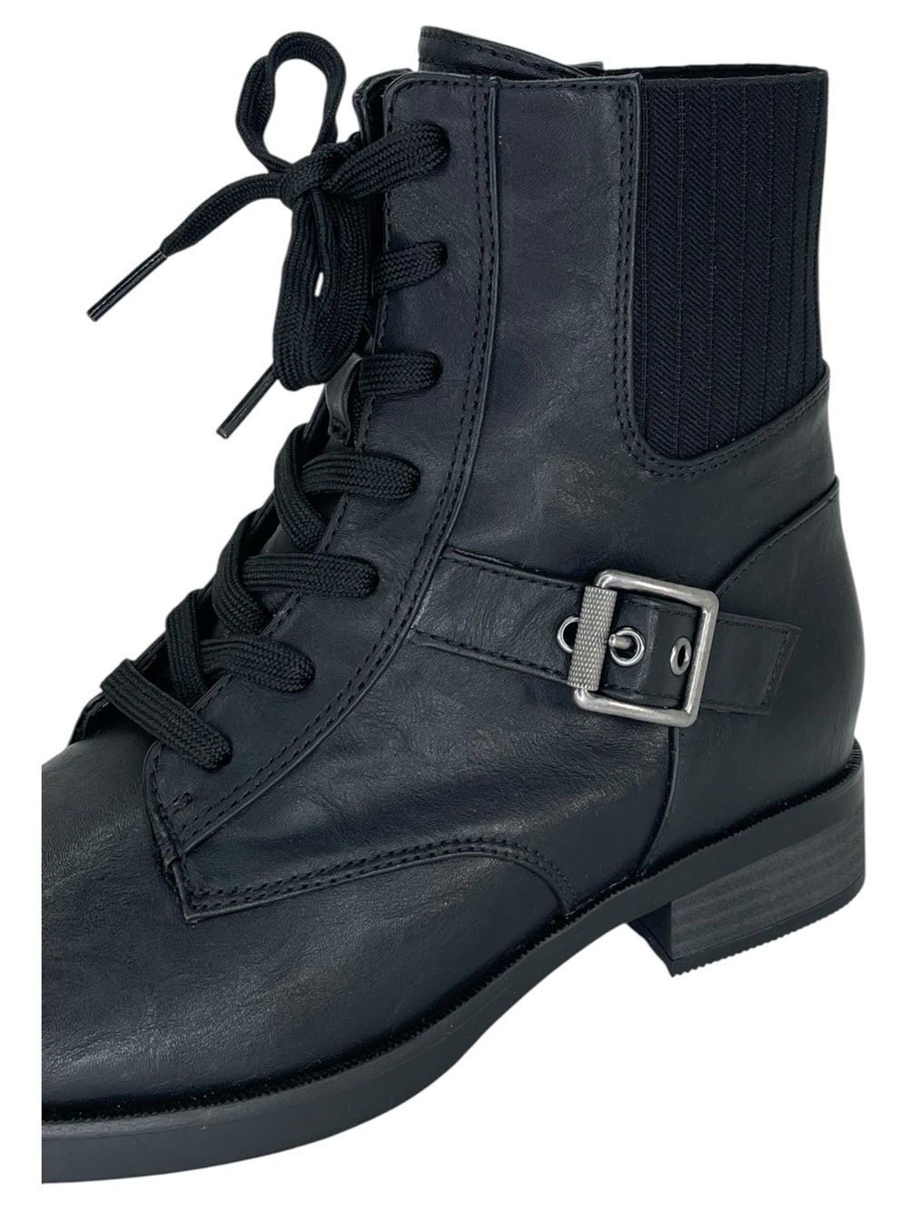 Naturalizer Teagan Black Faux Leather Womens Ankle Boots Size 8M - Picture 6 of 11